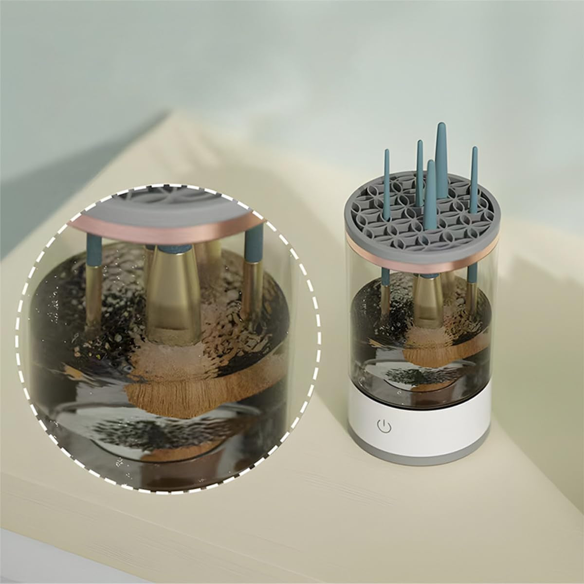 Make up Pinselreiniger Trockner, Make up Pinsel Reiniger, Pinselreiniger, USB Automatische Tiefenkosmetik Reinigungsgerät Make up Pinselwerkzeug Für Aller Größen