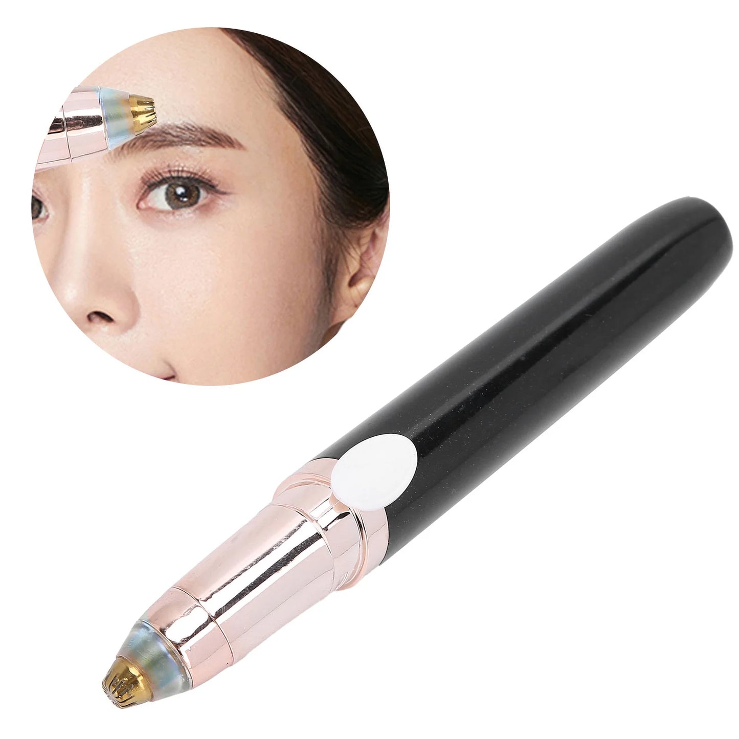 Electric Hair Remover, Small Portable Hair Shaver for Lip Cheeks Chin Nose Hair Ear Hair Eyebrows for Women Hair Removal Black