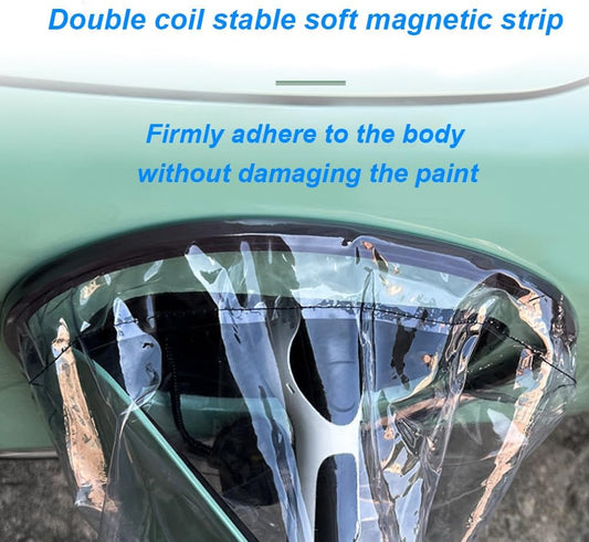 Regenschutzabdeckung Für Elektrofahrzeug-Ladestation, Magnetische Regenabdeckung Für Ladeanschluss, Sonnenschutz, Wasserdicht, Schneefest, Schützt Fahrzeug Und Kabel Sicher. (Transparent)