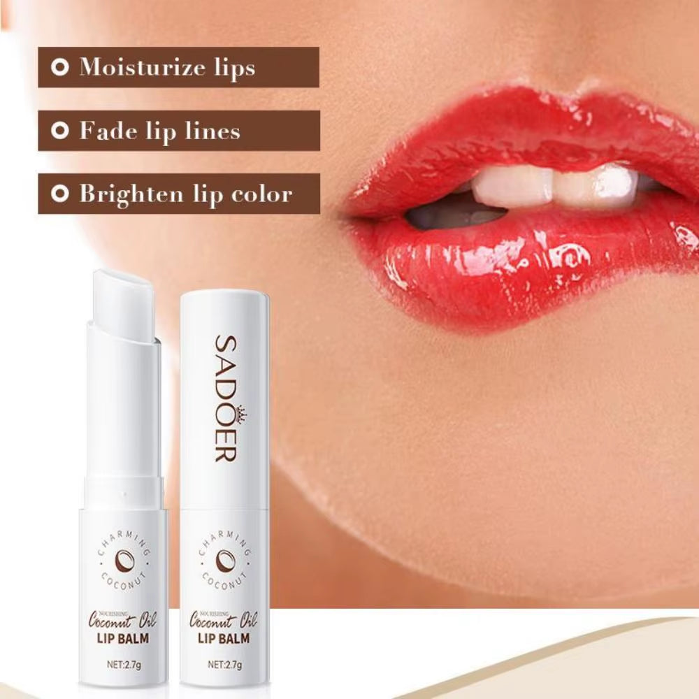 Coconut Lip Balm - Lasting Nourishment and Moisture for Men and Women - Daily Care Lip Balm