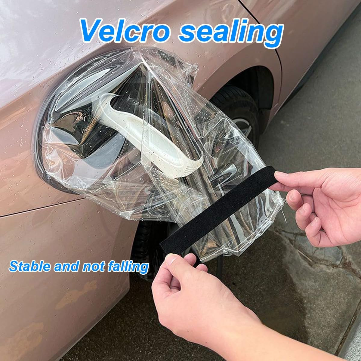 Regenschutzabdeckung Für Elektrofahrzeug-Ladestation, Magnetische Regenabdeckung Für Ladeanschluss, Sonnenschutz, Wasserdicht, Schneefest, Schützt Fahrzeug Und Kabel Sicher. (Transparent)