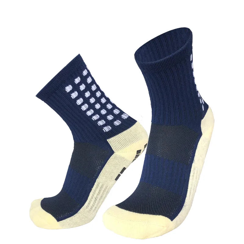 New Style FS Football Socks round Silicone Suction Cup Grip anti Slip Soccer Socks Sports Men Women Baseball Rugby Socks