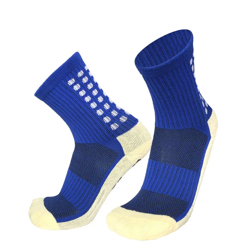 New Style FS Football Socks round Silicone Suction Cup Grip anti Slip Soccer Socks Sports Men Women Baseball Rugby Socks